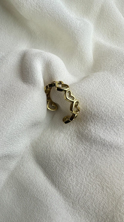 Golden Heart Ring